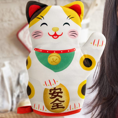 Feline Lucky Oven Mitt Cat Fred
