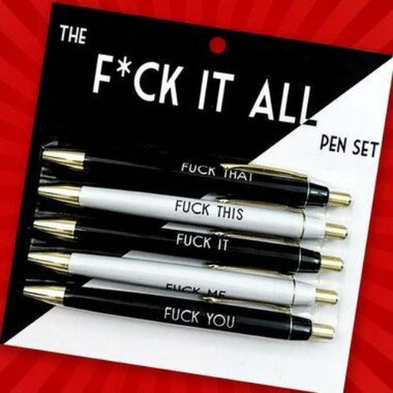 Inappropriate Pens - The Sweary Office Collection - The Inappropriate Gift  Co