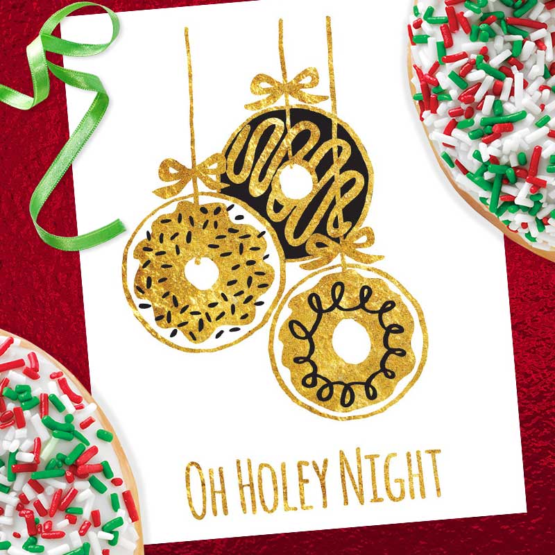 Oh Holey Night Christmas Card - Smitten Kitten