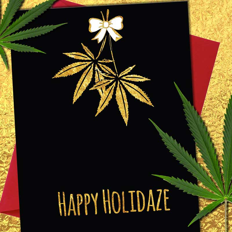 Happy Holidaze Christmas Card - Smitten Kitten