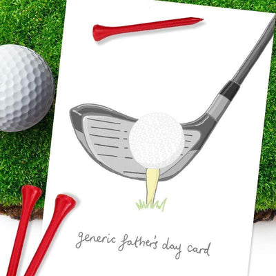 Funny Generic Golf Father's Day Card - You`ve Got Pen On Your Face