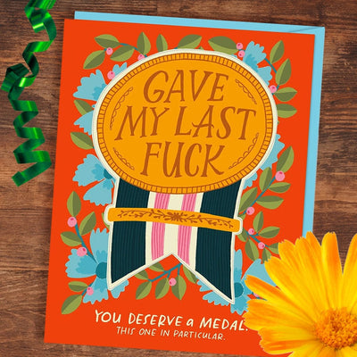 Gave My Last Fuck Award Sticker Card