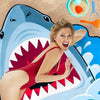 Gigantic Shark Bite Beach Blanket - BigMouth Toys