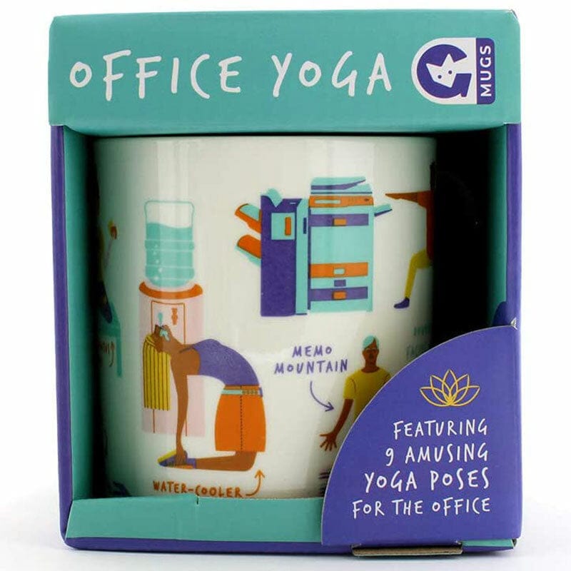 Office Yoga Mug by Ginger Fox