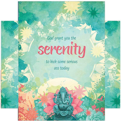 God Grant You The Serenity To Kick Some Serious Ass Today - Tree Free Greetings