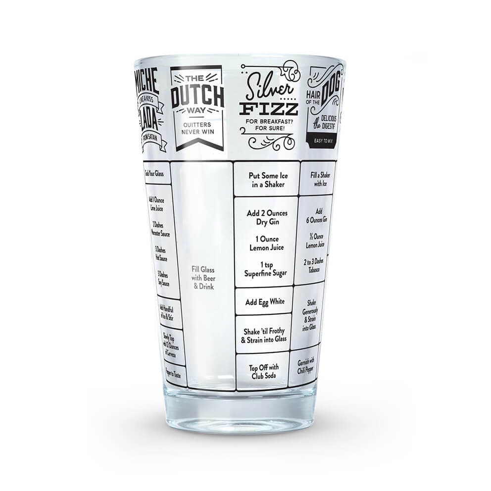 Good Measure Hangover Recipe Glass - Fred & Friends