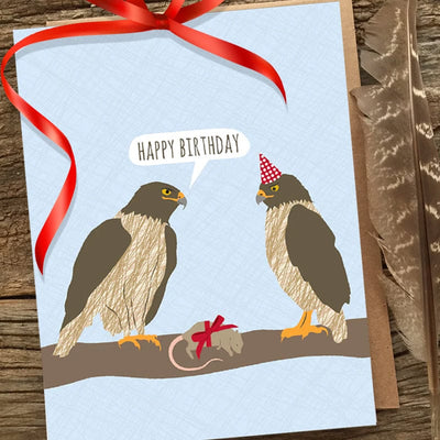 Hawks I Hope It's Awesome Birthday Card - Modern Printed Matter