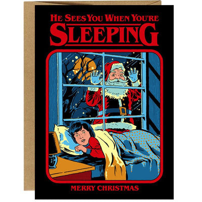 He Sees You When You're Sleeping Christmas Card - Artist Steven Rhodes