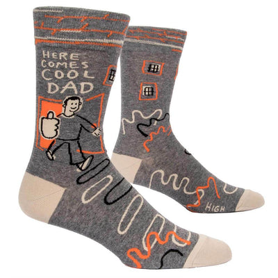 Here Comes Cool Dad Men's Socks - Blue Q