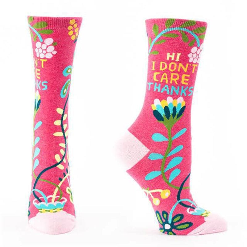 Hi. I Don't Care. Thanks. Socks - Blue Q