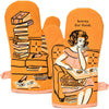 Horny For Food Oven Mitt - Blue Q