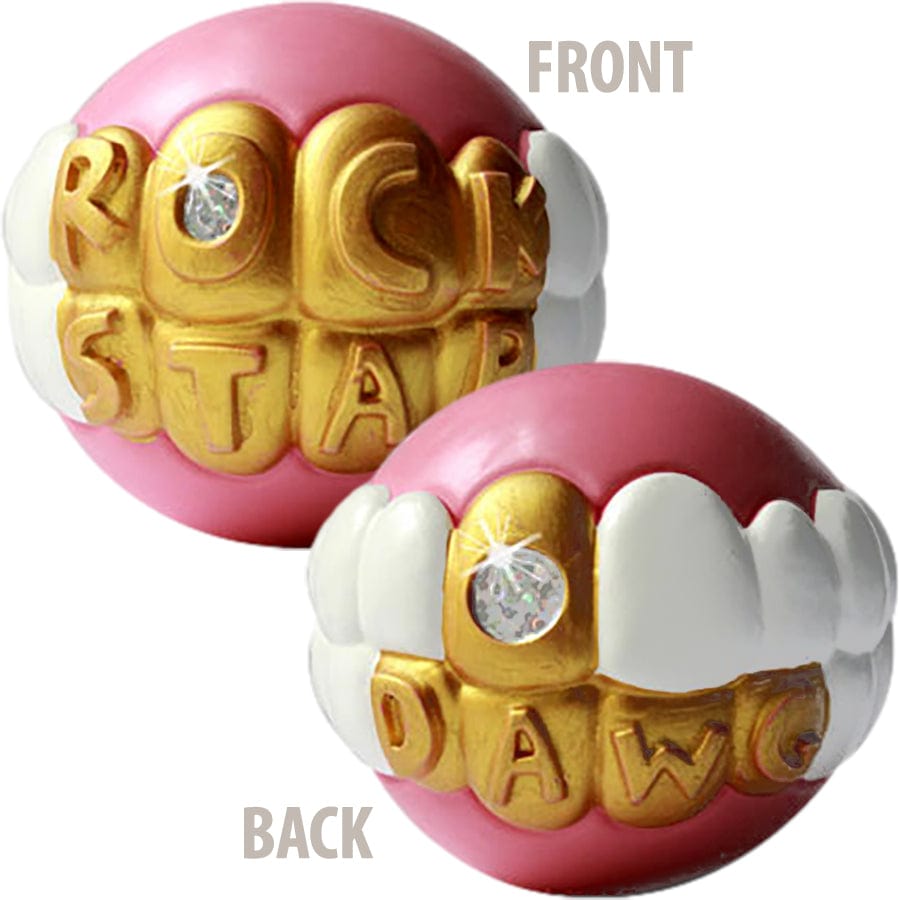 Humunga Bling Dog Fetch Toy - Gold Teeth