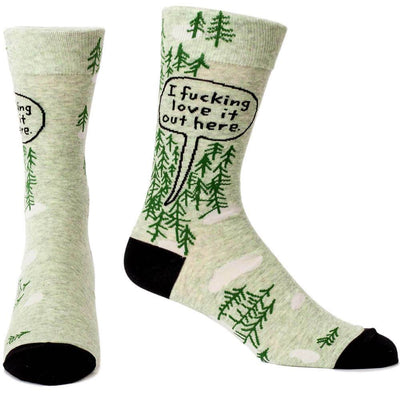 I F*cking Love It Out Here Men's Socks - Blue Q