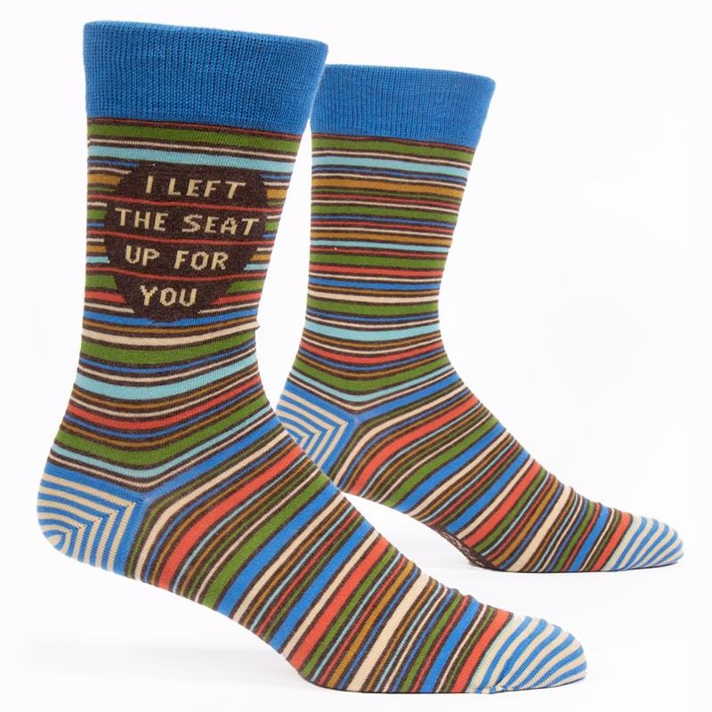 I Left The Seat Up For You Men's Socks - Blue Q
