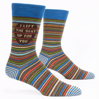 I Left The Seat Up For You Men's Socks - Blue Q