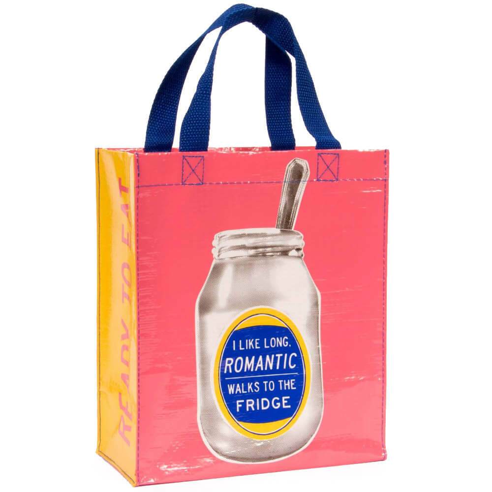 I Like Long, Romantic Walks To The Fridge Lunch Tote - Blue Q