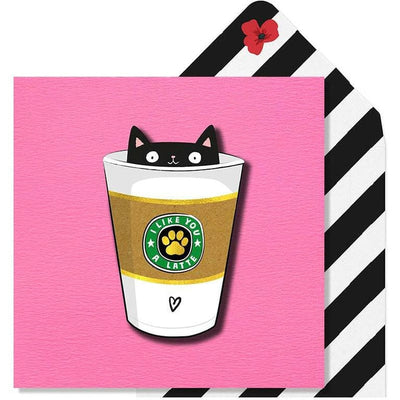 I Like You A Latte Greeting Card - Tache