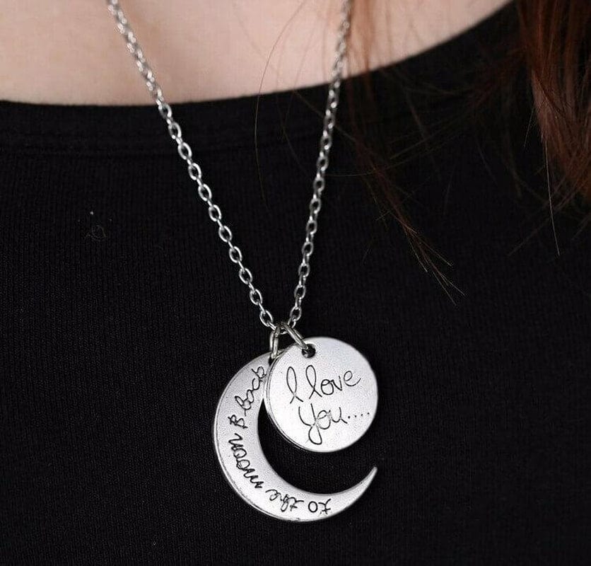 I Love You To The Moon And Back Necklace - Perpetual Kid Exclusives
