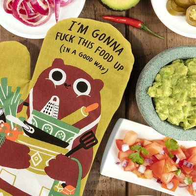 I'm Gonna F*ck This Food Up (In A Good Way) Oven Mitt - Blue Q