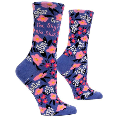 I'm Shy? No Sh*t Women's Socks - Blue Q