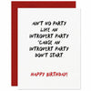 Introvert Party Birthday Card - Warren Tales Greeting Cards