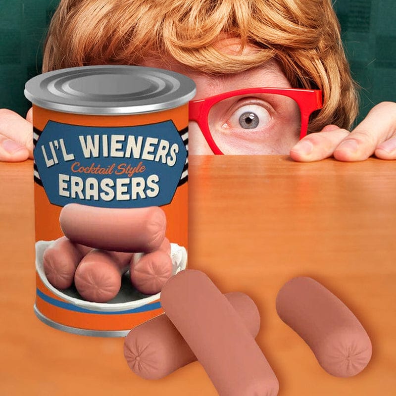 Uncanny Cocktail Wiener Erasers - Fred & Friends