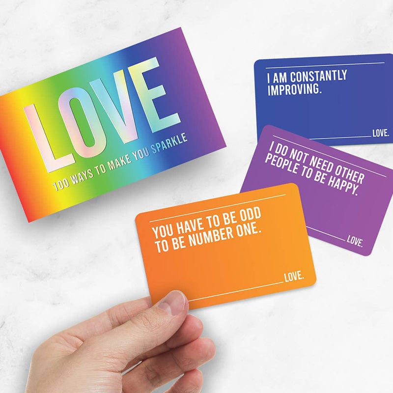 100 Ways To Make You Sparkle Self Love Affirmation Cards - Gift Republic