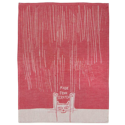 Made From Scratch Cat Dish Towel - Blue Q