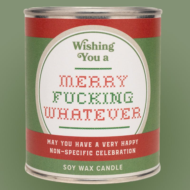 Wishing You A Merry F*cking Whatever Limited Edition Candle by Whiskey River Soap Co.