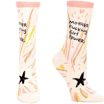 Motherf*cking Girl Power Socks - Blue Q