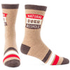 Natural Born Assh*le Men's Socks - Blue Q
