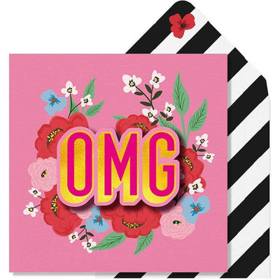 OMG Gold Foil Greeting Card - Tache