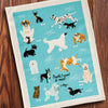 People I Want To Meet: Dogs Dish Towel - Blue Q
