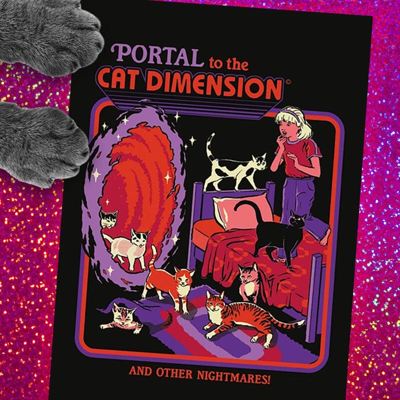 Portal To Cat Dimension And Other Nightmares Greeting Card - Steven Rhodes.