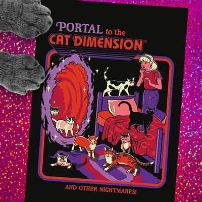 Portal To Cat Dimension And Other Nightmares Greeting Card - Steven Rhodes.