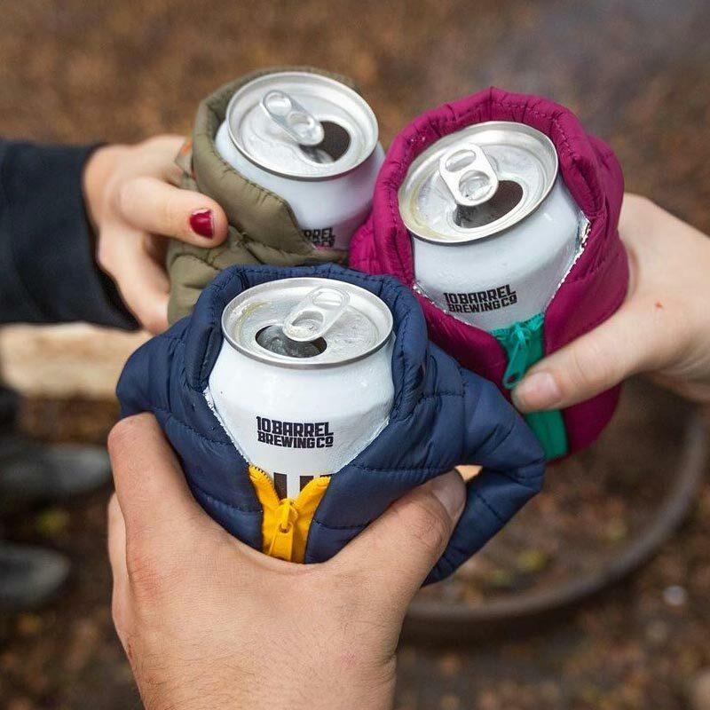 Puffer Jacket Drink Cooler - Puffin