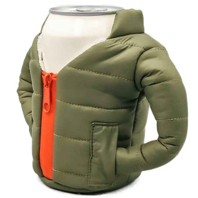 Puffin Beverage Sleeping Bag - Green Orange