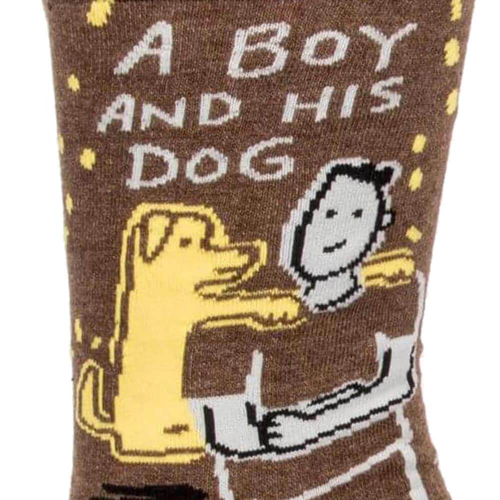 A Boy And His Dog Men's Socks by Blue Q