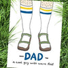 A Cool Guy With Warm Feet Father's Day Card by Kat French Design