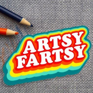 Artsy Fartsy Vinyl Sticker by Smarty Pants Paper