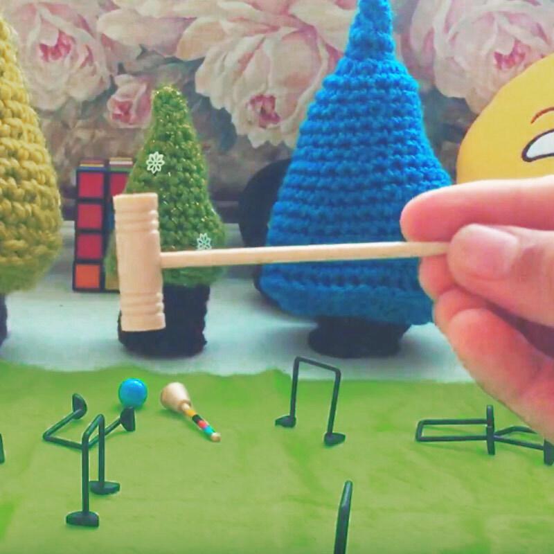 Desktop Croquet Game Set by Running Press