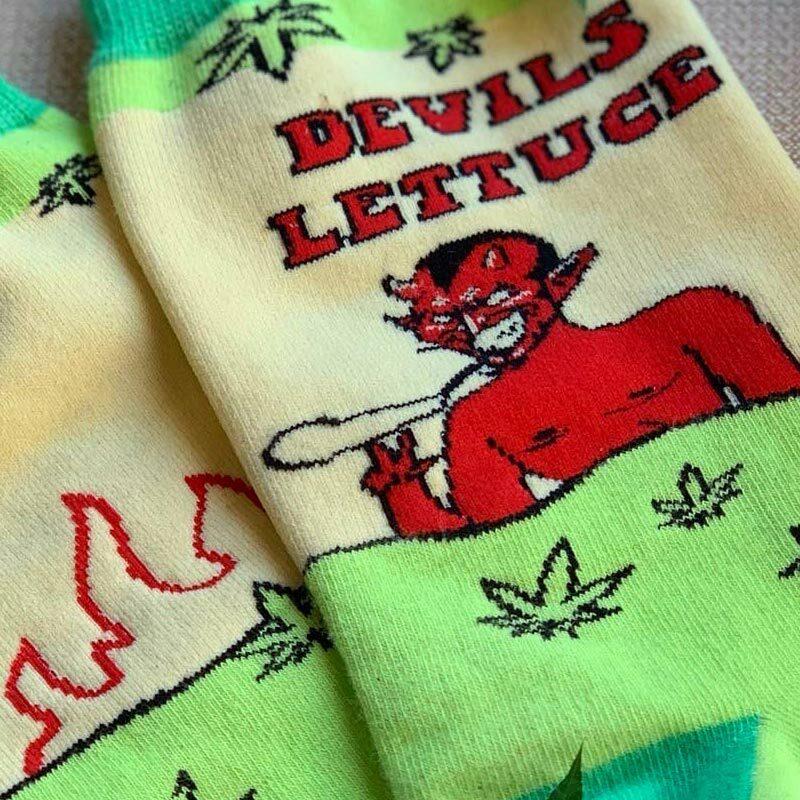 Devil's Lettuce Weed Socks by Groovy Things Co