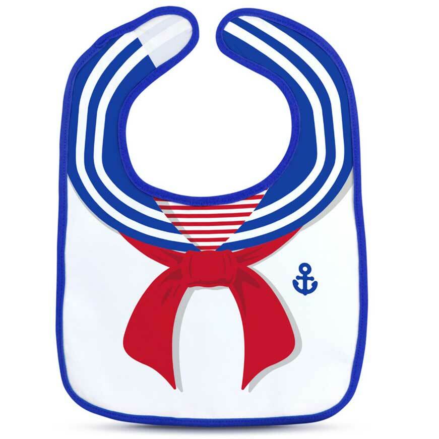 Dressed To Spill Sailor Bib + Teether Set by Fred & Friends