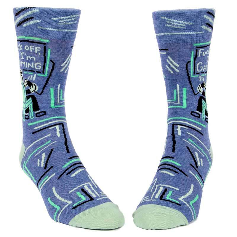 Fuck Off, I'm Gaming Men's Crew Socks by Blue Q