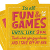 Fun + Games Until Like 9PM Cocktail Napkins by Emily McDowell & Friends