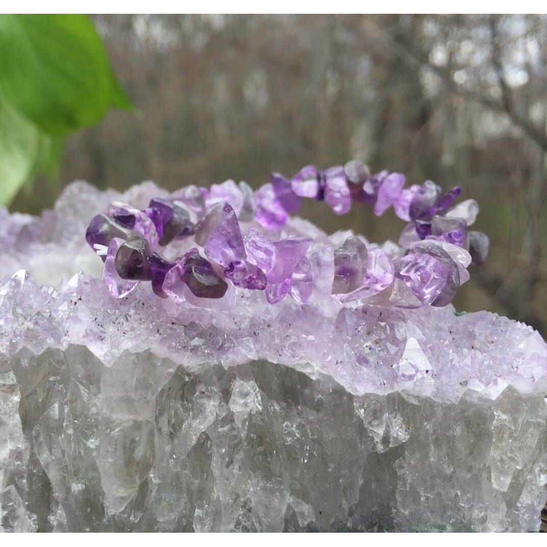 Genuine Amethyst Calming Crystal Bracelet by Perpetual Kid Exclusives