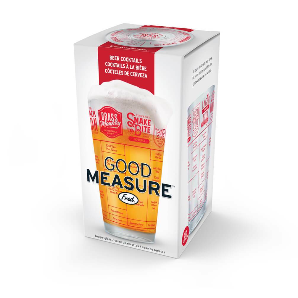Good Measure Beer Recipe Glass by Fred & Friends