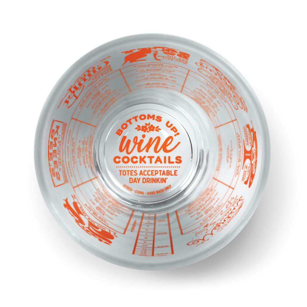 Good Measure Wine Recipe Glass by Fred & Friends
