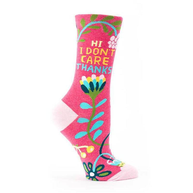 Hi. I Don't Care. Thanks. Socks by Blue Q