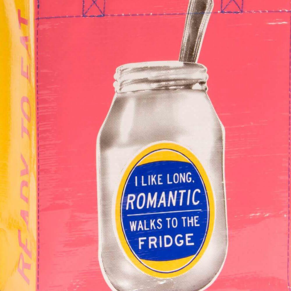I Like Long, Romantic Walks To The Fridge Lunch Tote by Blue Q